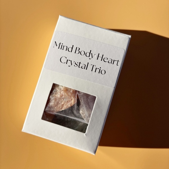 Mind Body Heart Crystal Trio | Amethyst, Green Quartz & Orchid Calcite | Healing - Picture 2 of 9